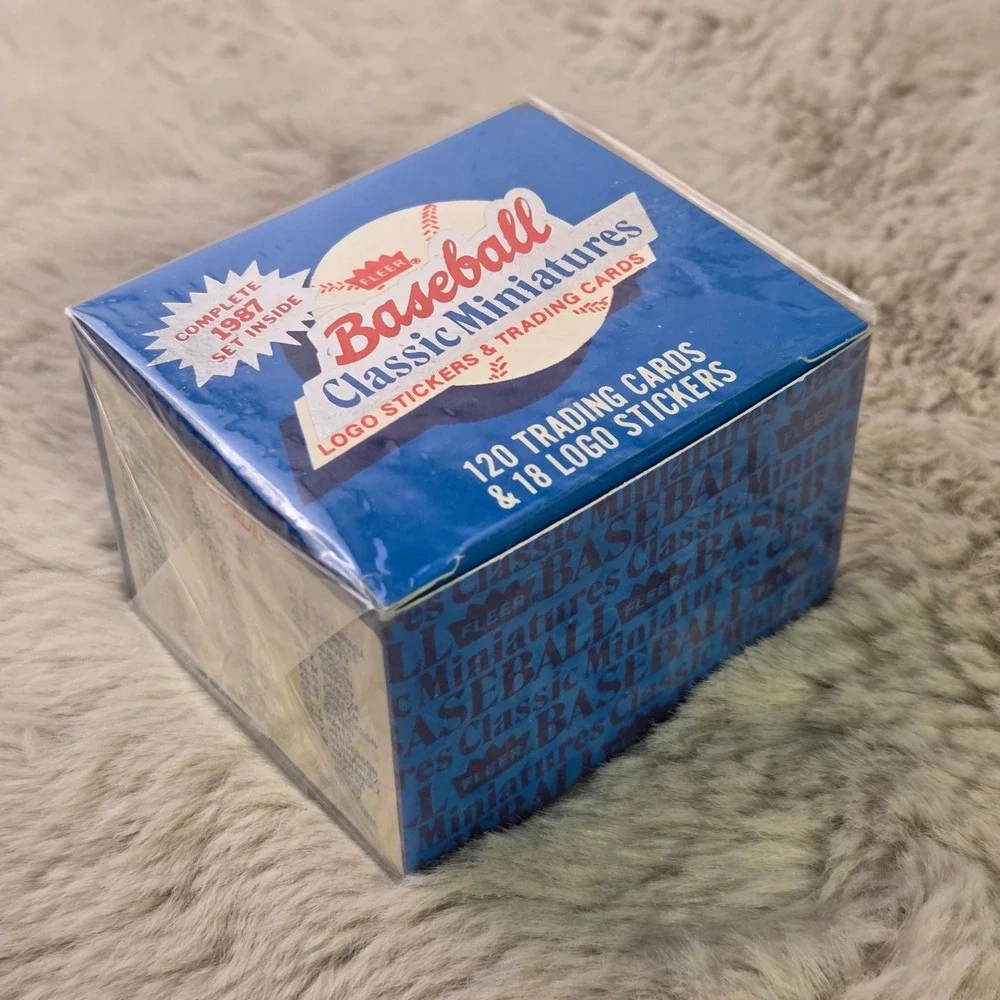 1987 Fleer Baseball Classic Miniatures Complete Set 120 Cards 18 Stickers Sealed